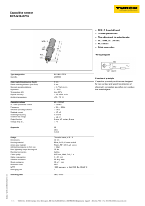 BC5-M18-RZ3X Datasheet PDF Turck, Inc.