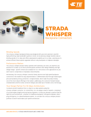 STRADA Datasheet PDF TE Connectivity