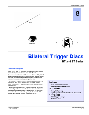 HT-32B Datasheet PDF Teccor Electronics
