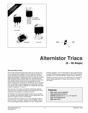 Q6015R6 Datasheet PDF Teccor Electronics
