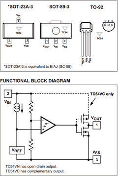 TC54VN5201EMBTR Datasheet PDF TelCom Semiconductor Inc => Microchip