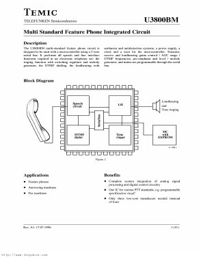 U3800BM Datasheet PDF Temic Semiconductors