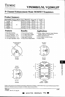 VQ2001J Datasheet PDF Temic Semiconductors
