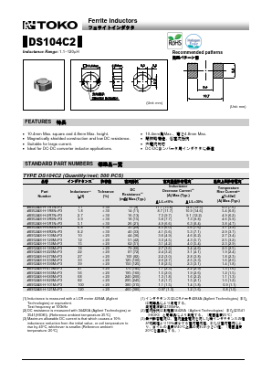B952AS-H-5R1N Datasheet PDF Toko America Inc 