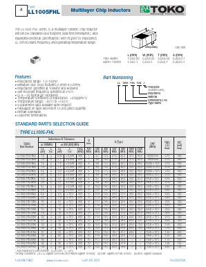 LL1005-FHL1.2NJ Datasheet PDF Toko America Inc 