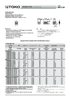 MC139 Datasheet PDF Toko America Inc 