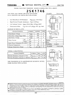 2SK1746 Datasheet PDF Toshiba