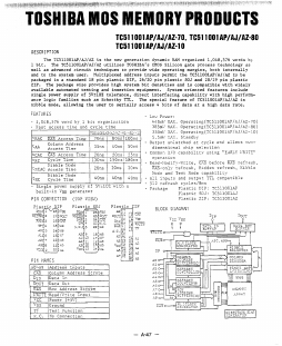 TC511001AP-10 Datasheet PDF Toshiba