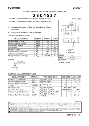 2SC4527 Datasheet PDF Toshiba