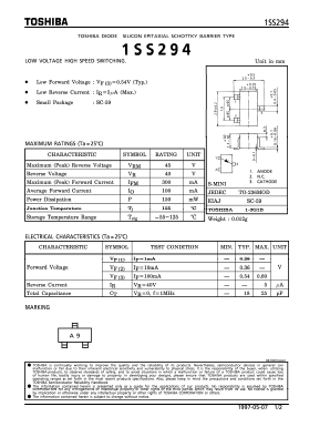 1SS294 Datasheet PDF Toshiba