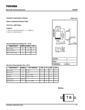 1SV257 Datasheet PDF Toshiba