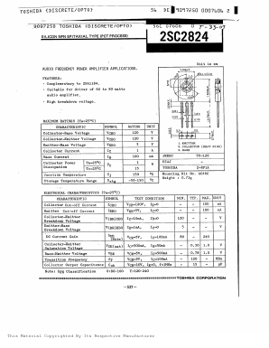 2SC2824 Datasheet PDF Toshiba