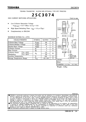 2SC3074 Datasheet PDF Toshiba