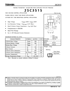 C3515 Datasheet PDF Toshiba