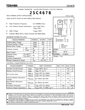 C4678 Datasheet PDF Toshiba