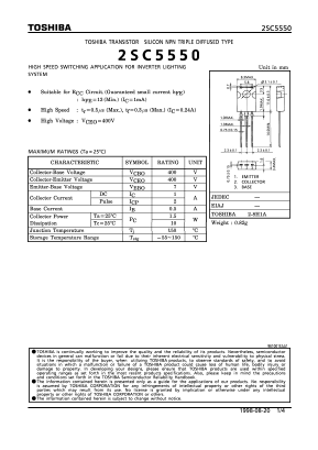 2SC5550 Datasheet PDF Toshiba