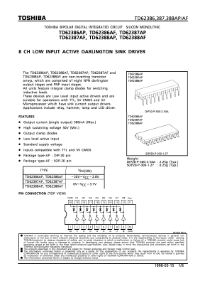 AD62388AP Datasheet PDF Toshiba