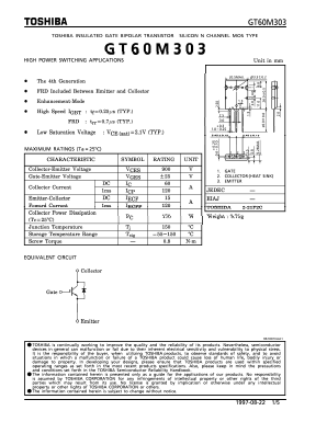 GT60M303 Datasheet PDF Toshiba