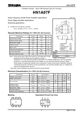 HN1A07F Datasheet PDF Toshiba