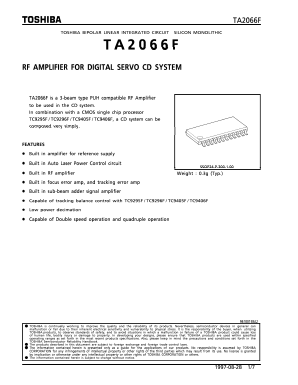 TA2066 Datasheet PDF Toshiba