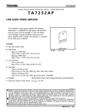 TA7252 Datasheet PDF Toshiba