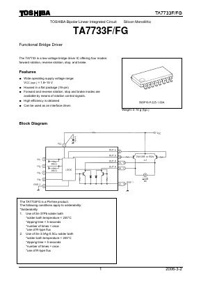 TA7733FG Datasheet PDF Toshiba