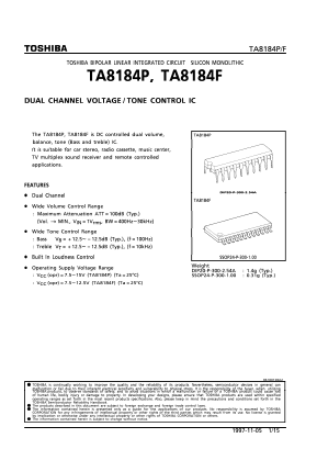 TA8184P Datasheet PDF Toshiba