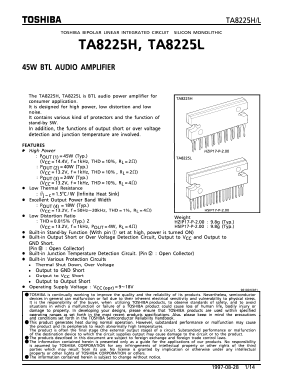 TA8225 Datasheet PDF Toshiba