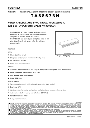 TA8867BN Datasheet PDF Toshiba
