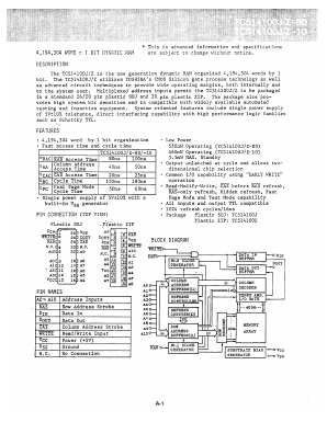 TC514100J-10 Datasheet PDF Toshiba