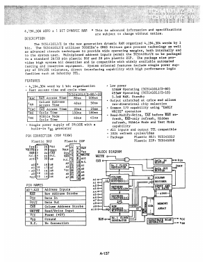 TC514101Z80 Datasheet PDF Toshiba