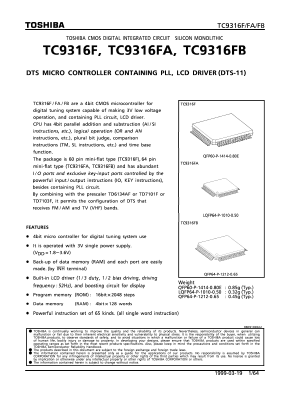 TC9316FB Datasheet PDF Toshiba