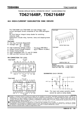TD62164 Datasheet PDF Toshiba