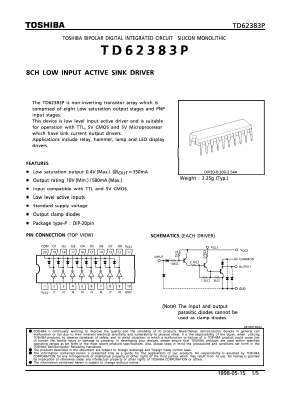 TD62383 Datasheet PDF Toshiba