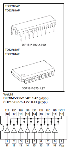 TD62783AP Datasheet PDF Toshiba