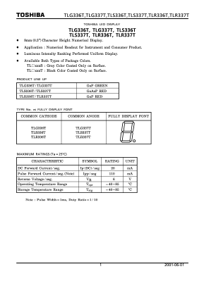 TLG336T Datasheet PDF Toshiba