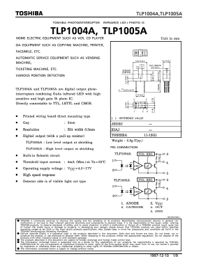 TLP1004A Datasheet PDF Toshiba