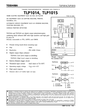 TLP1014 Datasheet PDF Toshiba