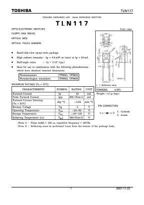 TLN117B Datasheet PDF Toshiba