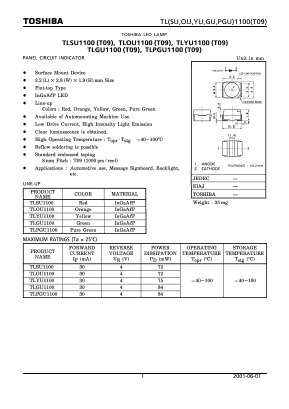 TLPGU1100(T09) Datasheet PDF Toshiba
