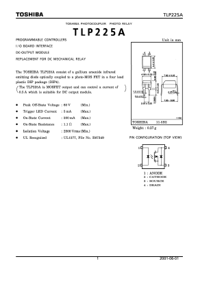 TLP225A Datasheet PDF Toshiba