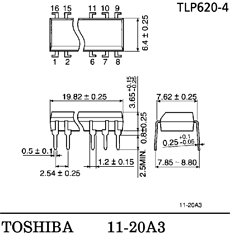 TLP620-4 Datasheet PDF Toshiba