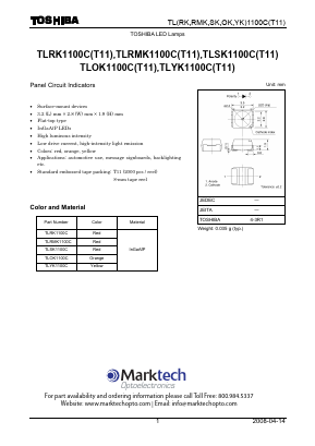 TLSK1100CT11 Datasheet PDF Toshiba