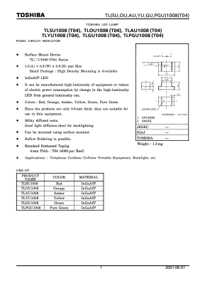 TLAU1008 Datasheet PDF Toshiba
