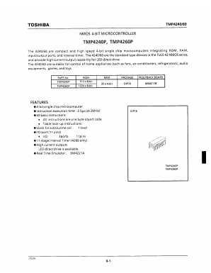 TMP4240 Datasheet PDF Toshiba