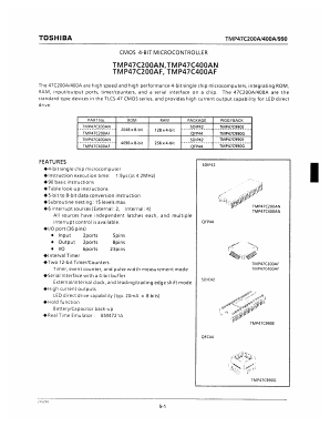 TMP47C990G Datasheet PDF Toshiba