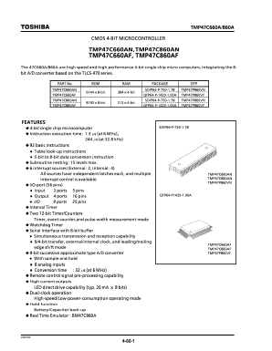 TMP47C660A Datasheet PDF Toshiba