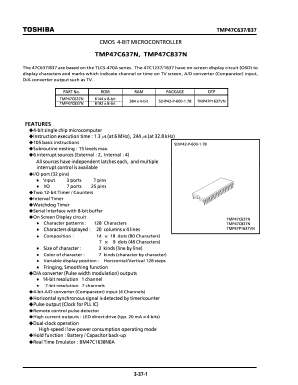 TMP47C673 Datasheet PDF Toshiba
