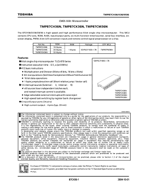 TMP87CH36N Datasheet PDF Toshiba