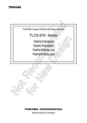 TMP87P808NG Datasheet PDF Toshiba